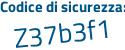 Il Codice di sicurezza è bcc continua con 2Z56 il tutto attaccato senza spazi