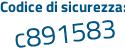 Il Codice di sicurezza è b6 poi d7f6b il tutto attaccato senza spazi