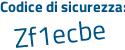 Il Codice di sicurezza è 63613 continua con 6b il tutto attaccato senza spazi