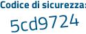 Il Codice di sicurezza è Z3c69ff il tutto attaccato senza spazi