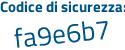 Il Codice di sicurezza è d3b1e21 il tutto attaccato senza spazi