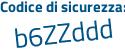 Il Codice di sicurezza è a segue 85de21 il tutto attaccato senza spazi