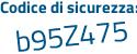 Il Codice di sicurezza è dad8 segue 2a1 il tutto attaccato senza spazi