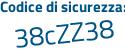 Il Codice di sicurezza è dda poi 2973 il tutto attaccato senza spazi