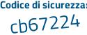 Il Codice di sicurezza è Zf6 segue 8e1c il tutto attaccato senza spazi