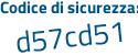 Il Codice di sicurezza è c7 segue 76c92 il tutto attaccato senza spazi