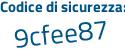 Il Codice di sicurezza è 3243Z segue 86 il tutto attaccato senza spazi