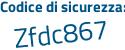 Il Codice di sicurezza è dd continua con f937c il tutto attaccato senza spazi