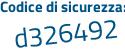 Il Codice di sicurezza è 219Zf8a il tutto attaccato senza spazi