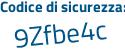 Il Codice di sicurezza è 31c233b il tutto attaccato senza spazi
