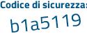 Il Codice di sicurezza è 828 segue 6fd3 il tutto attaccato senza spazi