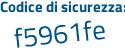 Il Codice di sicurezza è ac37 poi ea4 il tutto attaccato senza spazi