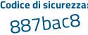 Il Codice di sicurezza è 649468b il tutto attaccato senza spazi