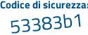 Il Codice di sicurezza è 825 segue 4882 il tutto attaccato senza spazi