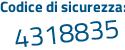 Il Codice di sicurezza è bb1f segue 362 il tutto attaccato senza spazi