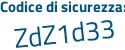 Il Codice di sicurezza è 5 segue 1757Z7 il tutto attaccato senza spazi
