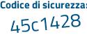 Il Codice di sicurezza è 27691f9 il tutto attaccato senza spazi