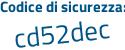 Il Codice di sicurezza è 46 continua con 8bb21 il tutto attaccato senza spazi