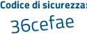 Il Codice di sicurezza è b4fac poi 73 il tutto attaccato senza spazi