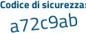 Il Codice di sicurezza è 4bf68ea il tutto attaccato senza spazi