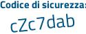 Il Codice di sicurezza è 7 poi bZdf2f il tutto attaccato senza spazi