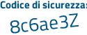 Il Codice di sicurezza è 24Z continua con 69Ze il tutto attaccato senza spazi