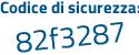 Il Codice di sicurezza è 864 segue c9c1 il tutto attaccato senza spazi