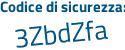 Il Codice di sicurezza è 9581 segue a54 il tutto attaccato senza spazi