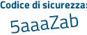 Il Codice di sicurezza è e7Zcf poi 54 il tutto attaccato senza spazi