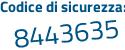 Il Codice di sicurezza è 1879b segue 5c il tutto attaccato senza spazi