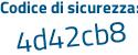 Il Codice di sicurezza è cd segue 8943c il tutto attaccato senza spazi