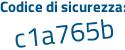 Il Codice di sicurezza è ed7 continua con 26d3 il tutto attaccato senza spazi