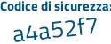Il Codice di sicurezza è 3 continua con ecb5eb il tutto attaccato senza spazi