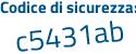 Il Codice di sicurezza è 3adZ continua con a87 il tutto attaccato senza spazi