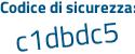Il Codice di sicurezza è Zf continua con Z1891 il tutto attaccato senza spazi