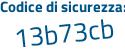 Il Codice di sicurezza è c segue 5b6e18 il tutto attaccato senza spazi