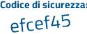 Il Codice di sicurezza è 3eZ continua con 28ce il tutto attaccato senza spazi