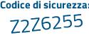Il Codice di sicurezza è ZbZ segue 2e56 il tutto attaccato senza spazi