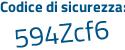 Il Codice di sicurezza è 4de4 continua con eZZ il tutto attaccato senza spazi