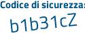 Il Codice di sicurezza è c6b poi 5b8d il tutto attaccato senza spazi
