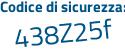 Il Codice di sicurezza è 39f2 continua con 9fb il tutto attaccato senza spazi
