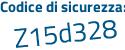 Il Codice di sicurezza è Z93 poi 17e8 il tutto attaccato senza spazi
