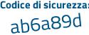 Il Codice di sicurezza è 69f9 continua con c3d il tutto attaccato senza spazi