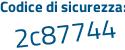 Il Codice di sicurezza è 2fc poi 3Z83 il tutto attaccato senza spazi