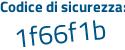 Il Codice di sicurezza è ebfe84d il tutto attaccato senza spazi
