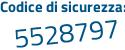 Il Codice di sicurezza è eb36f segue 87 il tutto attaccato senza spazi