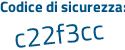 Il Codice di sicurezza è abaaacc il tutto attaccato senza spazi