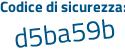 Il Codice di sicurezza è 46 poi c8Z2Z il tutto attaccato senza spazi