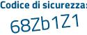 Il Codice di sicurezza è 4 continua con 8379bb il tutto attaccato senza spazi