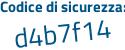 Il Codice di sicurezza è eff segue 37d8 il tutto attaccato senza spazi